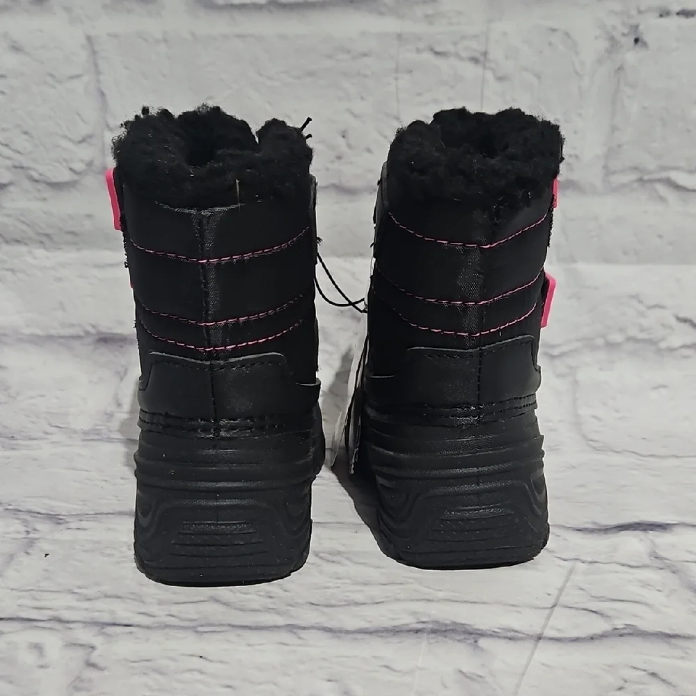 Wonder Nation Kids Boots with Black and Pink Accents